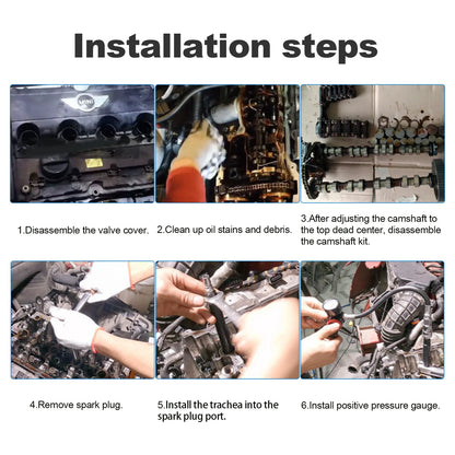 Cylinder Head Service Set Tool Kit Valve Spring Compressor Removal Installer Replacement valve oil seal tool
