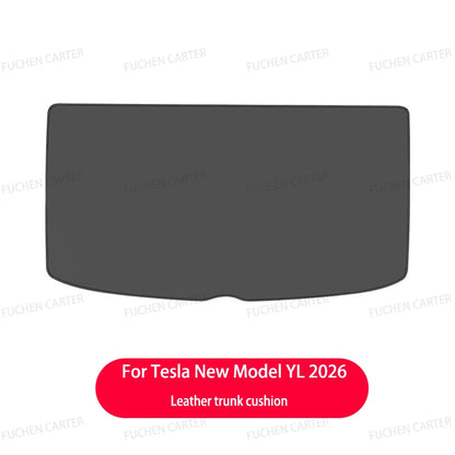 For Tesla NEW ModelYL2026 Leather Front Rear Door Sill Protector Threshold Strip Anti-kick Guard Panel Waterproof Pad Accessorie