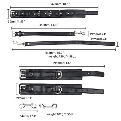 Alternative Sexual Couples Kit Metal Anal Hook Harness Necklace Bondage Handcuffs BDSM Sex Toys for Women Sadomasochism Accessor