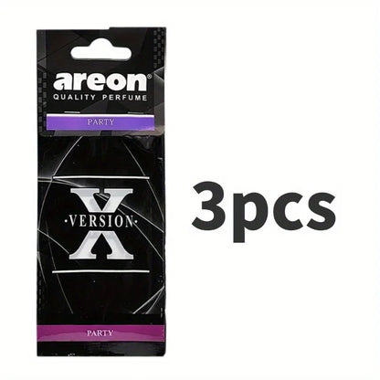 Car Air Refresher Car Suspension Decoration Home  Refresher Natural Tea Paper Vanilla perfume Car Interior Hanging Paper