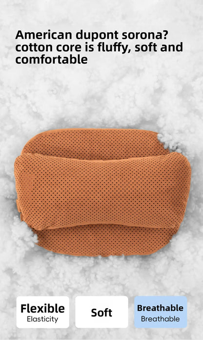 High Quality Universal SUV Car Headrest Cushion Car Seat Neck Pillow High-grade Leather Breathable Lumbar Support Car Pillow