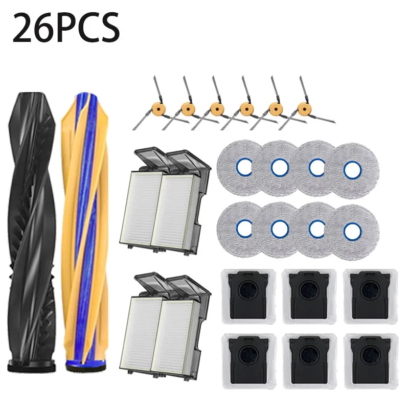 Dreame X60 Ultra/X60 Master/X60 Max Ultra  Accessory Robot Vacuums Cleaner Dust Bag Main Side Brush Hepa Filter Mop Cloths Spare