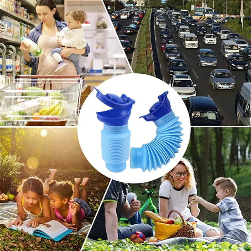 1/2set Portable Adult Urinal Outdoor Camping High Quality Travel Urine Car Urination Pee Soft Toilet Urine Help Men Women Toilet
