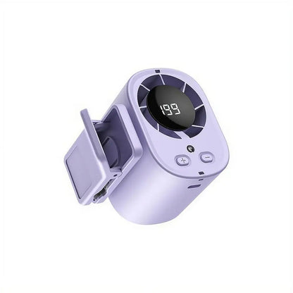 LED Digital Display Cooling Function Car Clip-on Mini Fan Portable Car Electric Fan USB Charging Mute Powerful Airflow Clip Fan
