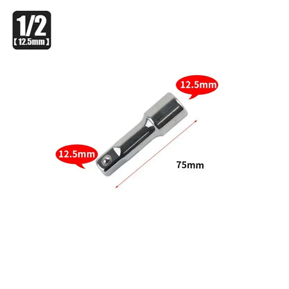 Socket Ratchet Wrench Extension Bar 1/4" 3/8" 1/2" 50/75/100/125/150/250mm Long Bar Steering Sleeve Connecting Rod Accessories