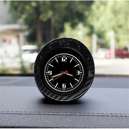 Luminous Quartz Clocks Carbon Fiber Car Styling Watch Auto car electronics MIni Dashboard Clock car accessories waterproof clock