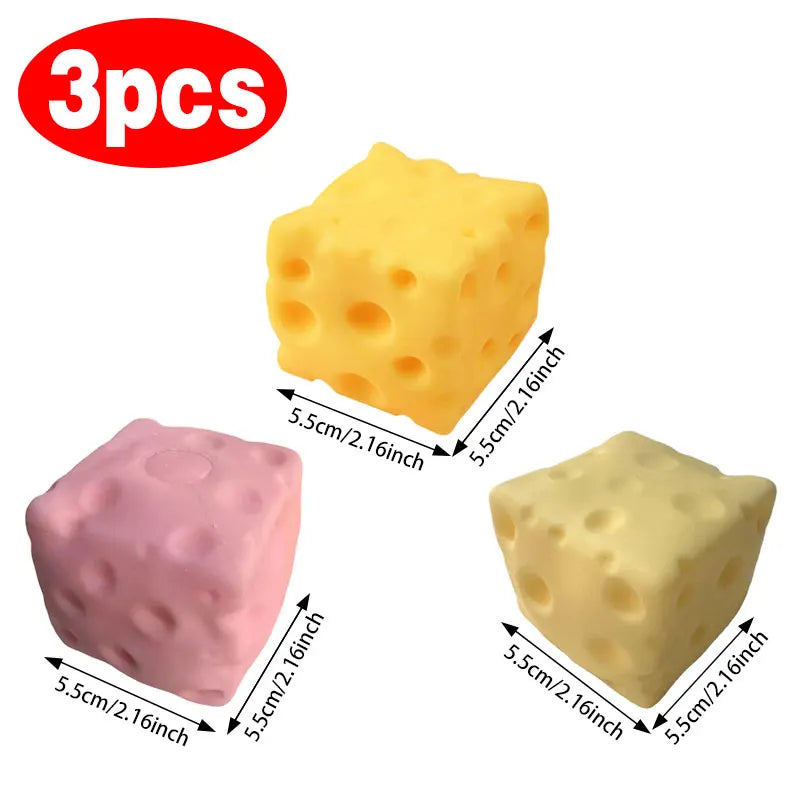 Cheese Bread Squeeze Toys Giant Cheese Squishy Stress Relief Slow Rising Sensory Fidget Toys Office Decompress Gifts for Adults
