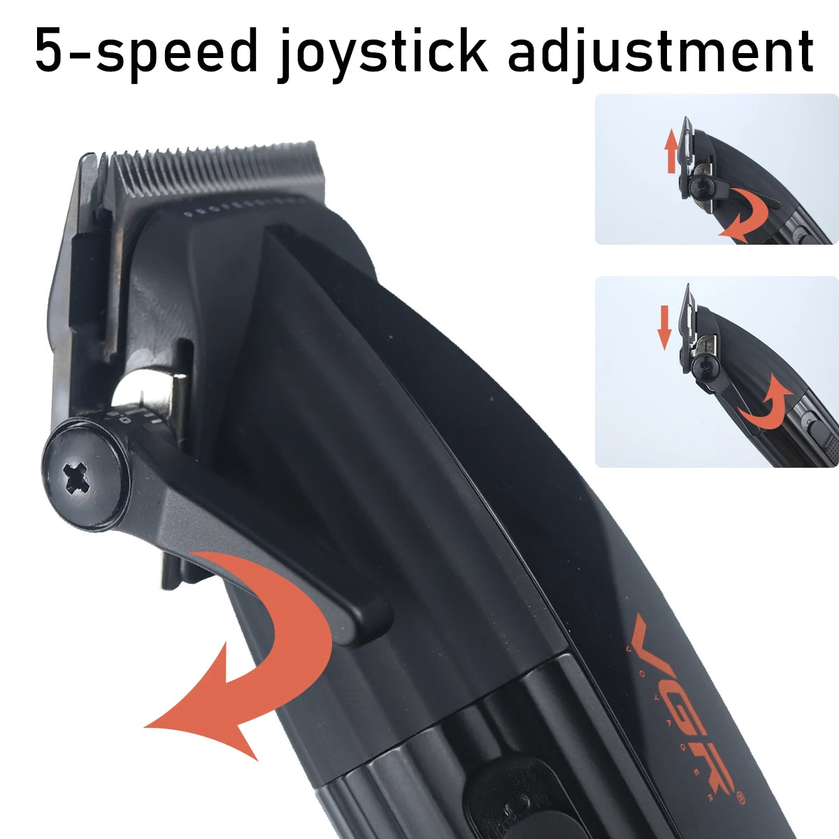 VGR V-889C Professional Hair Clipper Fade DLC Blade 9000RPM 2 Speeds Cordless with Base Charger Full Metal LCD Haircut Machine