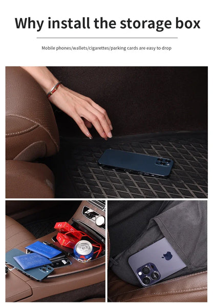Car Seat Gap Multifunction Crevice Storage Box Seat Gap Cup Holder For BMW M3 M4 M5 E39 E46 E60 E90 F10 F20 F30 F01 X1 X3 X5 X7