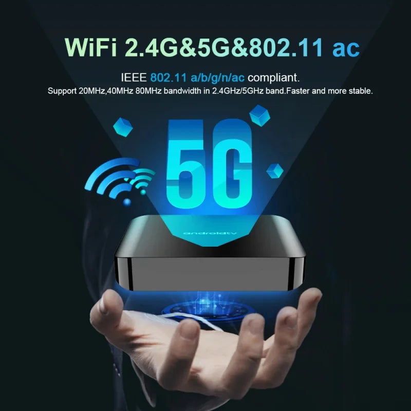 TV98 ATV Plus TV Box 8GB 128GB Android14 Allwinner H313 Quad Core 4G 5G Dual Wifi BT5.0 Smart Voice control HD 4K 8K TV Box iptv