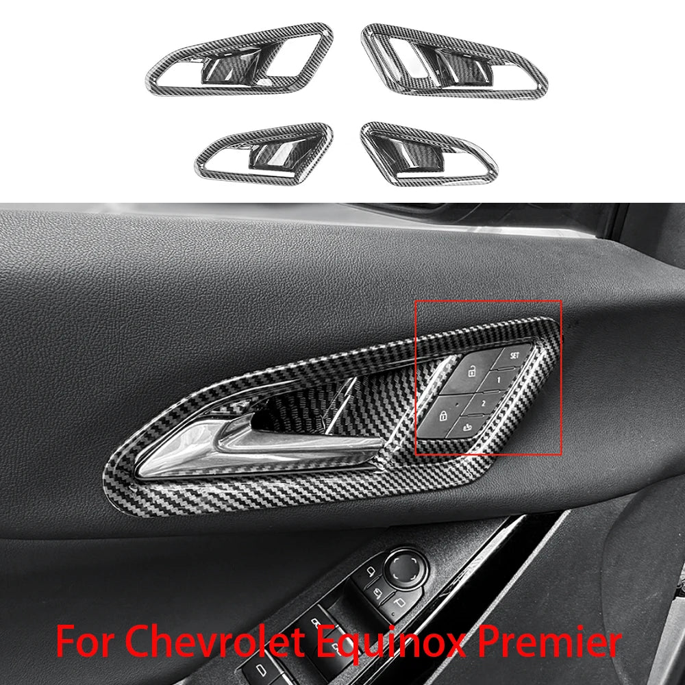 For Chevrolet Equinox Premier 2025 2026 Inner Door Handle Bowl Frame Cover Trim Automotive Interior Accessories LHD