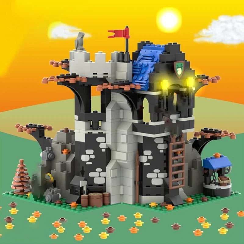 Medieval Castle Model Moc Building Bricks Forestmen's Rest Place Technology Modular Blocks Gift Christmas Toys DIY Sets Assembly