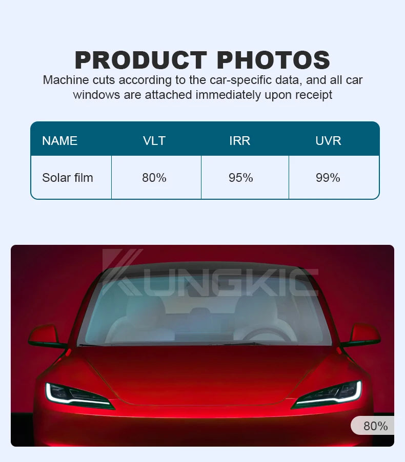 Pre-Cut Car Window Privacy Tint Film For Tesla Model 3 2020-2023 Auto solar UV Protector films for Tesla Model 3 Highland 2024