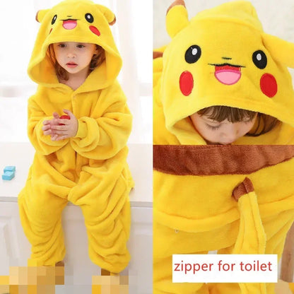 Pokemon Pijama Jigglypuff Pikachu Gengar Snorlax Onesie Kigurumi Cosplay Charmander Halloween Anime Pajamas