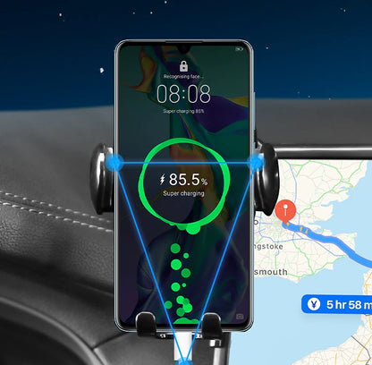 Car Phone Holder Screen Fixed Base For Hong Qi EH7 2024 Mobile Phone Support Car Mounts Wireless Charging Interior Accessories