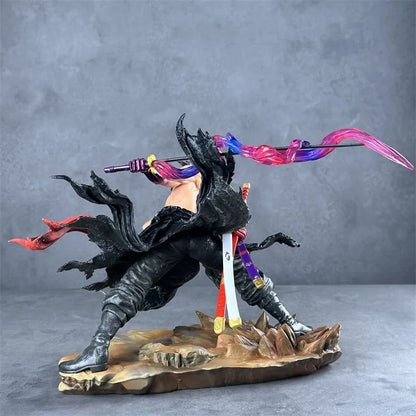 One Piece Roronoa Zoro Double Head Sculpt Gk Statue Anime Action Figure Collectible Model Desktop Ornament For Anime Fans