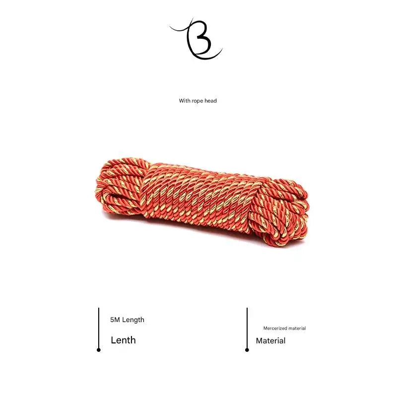 10m Shibari Bondage Rope,Soft Jute for Japanese Rope Art,Skin-Friendly for Beginners,Natural Color Skin-Safe Jute Couples Play