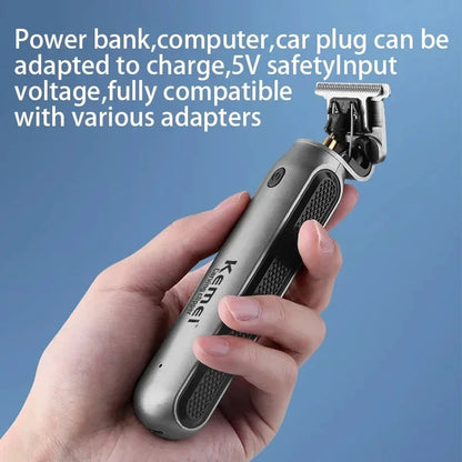 KEMEI KM-1757 Professional Electric Hair Trimmer For Men Cordless Beard And Hair Clipper Hair Cutter Machine Rechargeable Set