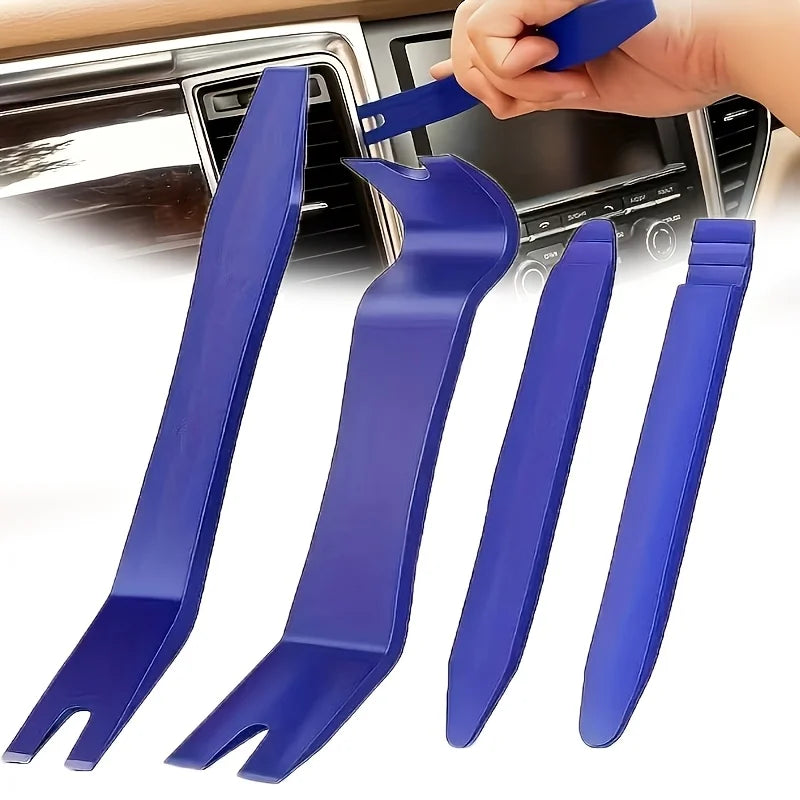 1 set of car interior removal tool kit, dashboard audio DVD panel pry bar tool kit, suitable for door clip fastener repair, scratch-free pry bar, ergonomic-slip handle