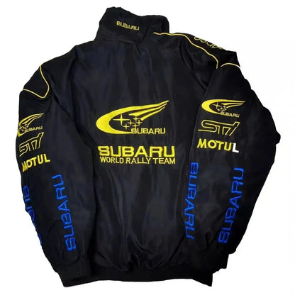 Spring and Autumn Subaru F1 sport embroidered racing suit long sleeved outdoor cycling jacket thin jacket