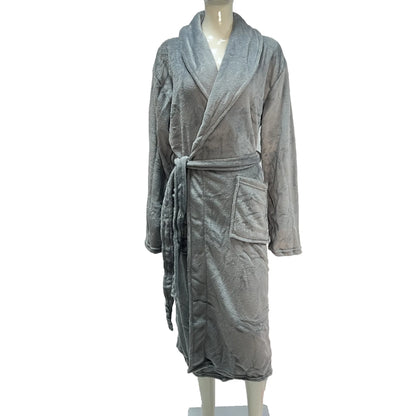 ex Thi Coral Fce Robe Long Flannel Pajamas Autumn Winter Home Clothes Air Conditioning Morning Gown Couple Pyjamas