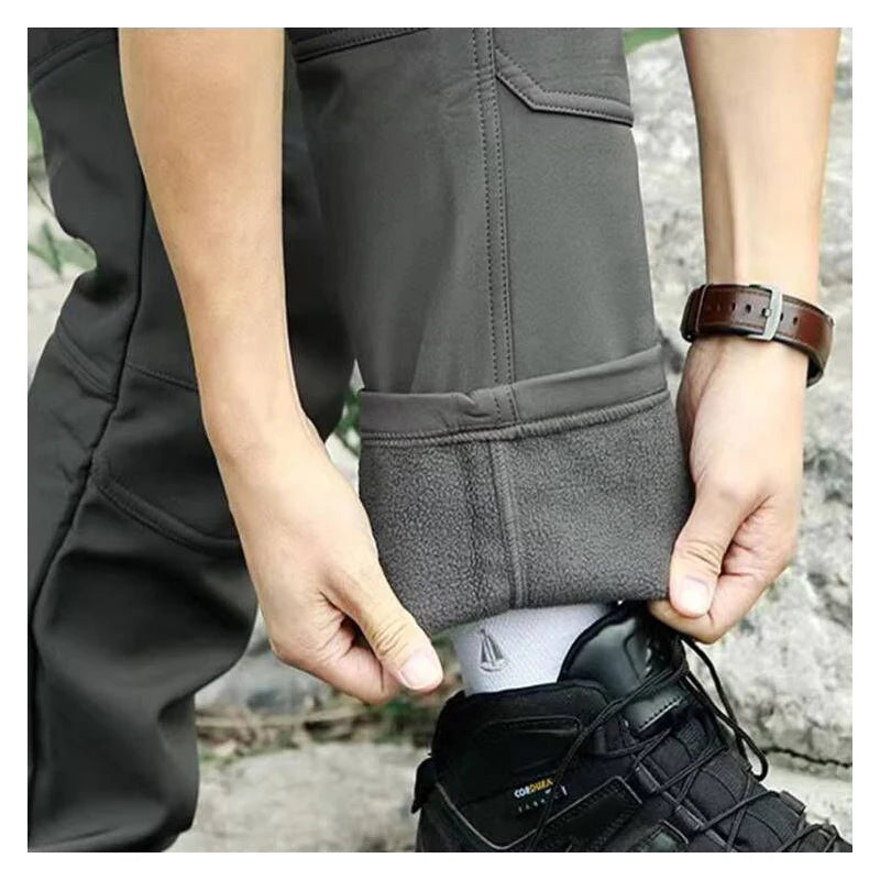 Men Winter  Waterproof And Warm Pants, Rock Climbing, Cycling, Sports, Camping, Hiking, Fishing, Combat, Casual Pants