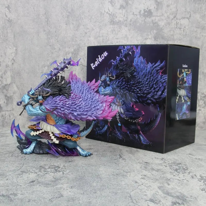 30cm One Piece Kaido Four Emperor Beasts Pirates Anime Figure Model Statue Collection Desktop Decoration Ornament Toys Gift