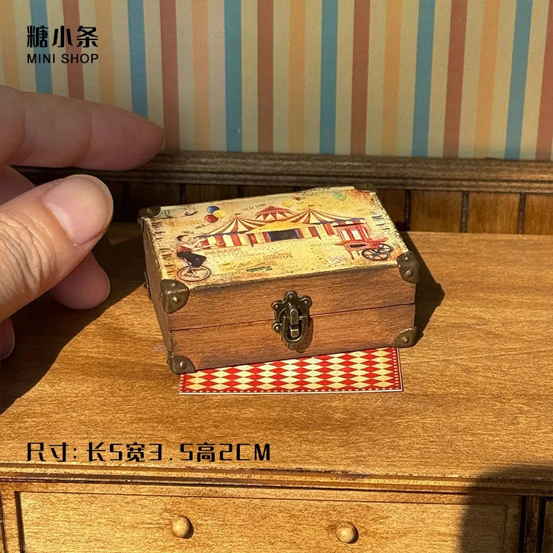 1:6 and 1:12 Dollhouse Mini Model Furniture Accessories Circus Jars Box Spice Cabinet Bjd Gsc Blyth Soldier Lol Dolls Decor Prop