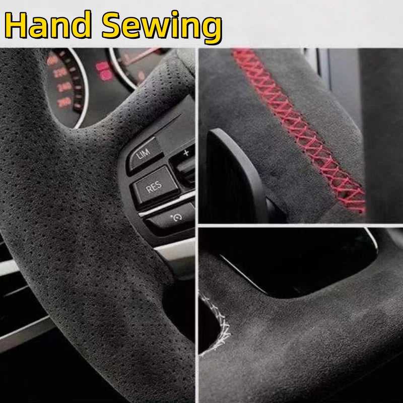Suede 5F Mk3 Mk4 Cupra Ateca Tarraco Formentor 2013-2025 Non-Slip Sport Grip Wrap Accessory Steering Wheel Cover For SEAT Leon