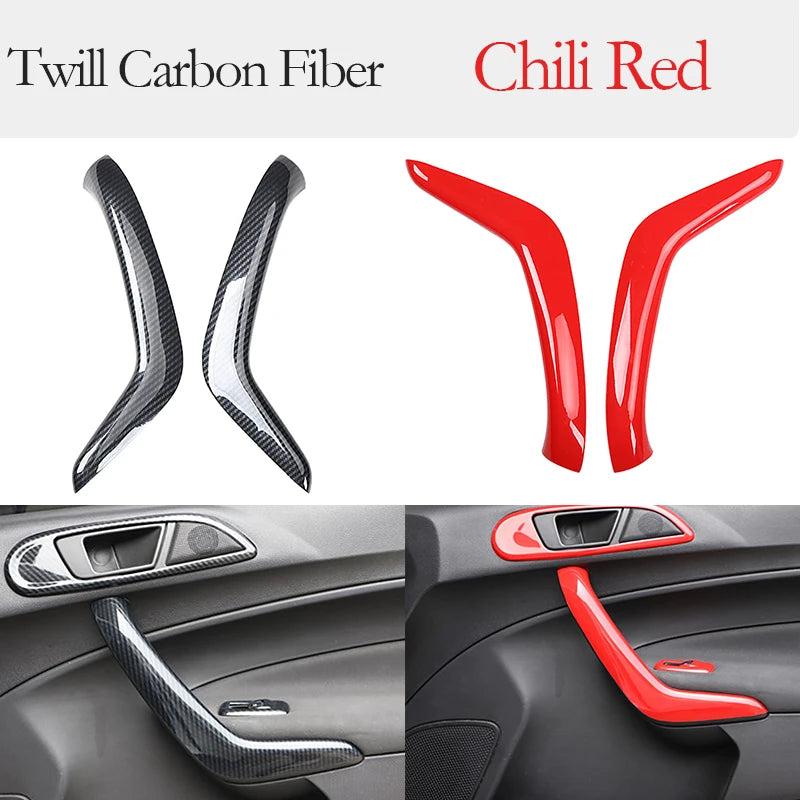 For Ford Fiesta 2009-2013 2012 2011 2010 Door Handle Decoration Protective Cover Trim Sticker
