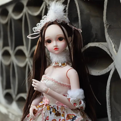 Special Price DBS Doll 1/3 BJD Mechanical Joint Body With Makeup Including Hair Eyes Clothes 62cm Height Girls Dream Fairy
