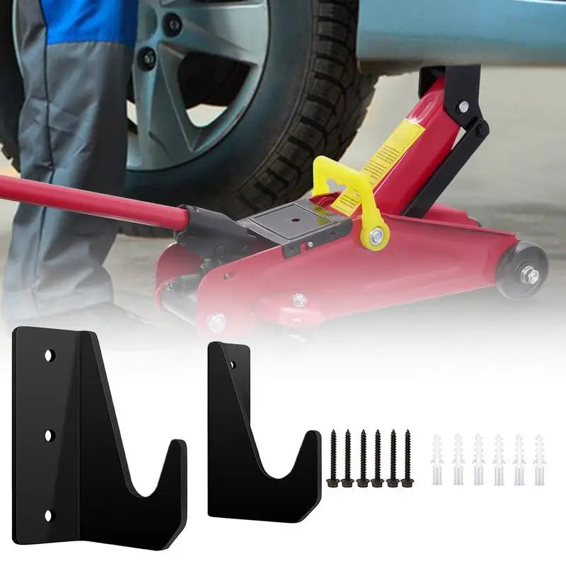 Heavy Duty Jack Stand Wall Mount Rack, Garage Tool Storage Brackets, Car Hydraulic Trolley Jack Stands Holder Organizer
