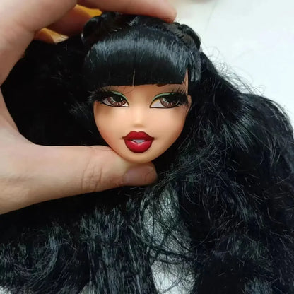 Beautiful Bratzdoll Makeup Doll Girls Love Cute Dolls head plastic head