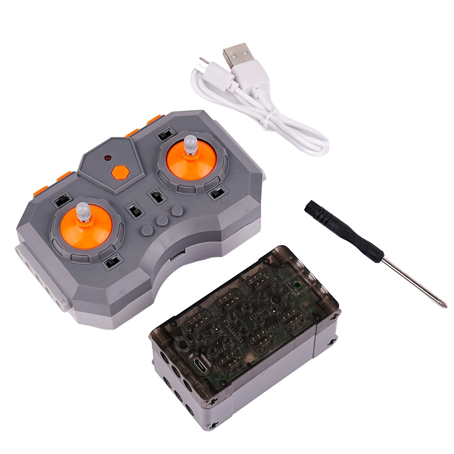 Mould King 6.0 Fast Charging Power Set Module 6-Channel APP Linear Motor Remote Control for Building Blocks PF MOC Vehicles