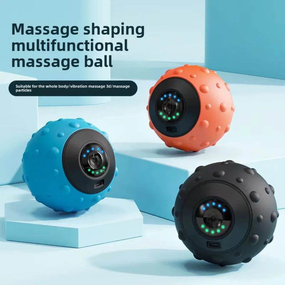 New Vibrating Massage Ball Electric Fascia Ball for Foot and Back Muscle Relaxation Massager Fitness Equipment for Home Gym