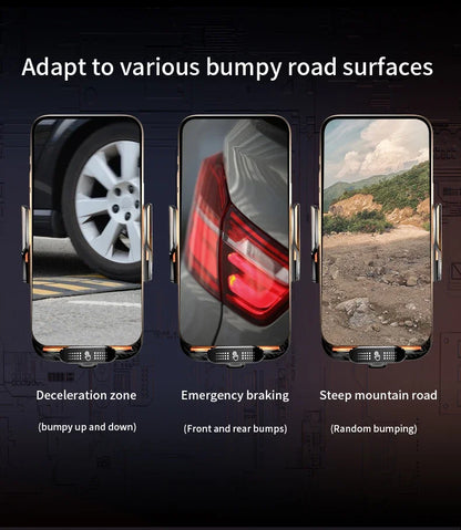 Car Phone Holder 66W Wireless Charger Mobile Phone Holder Intelligent Infrared Air Vent Clip for iPhone Samsung Xiaomi Universal