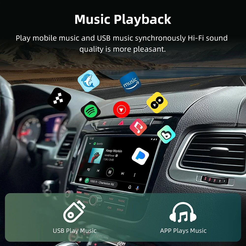 Wireless CarPlay Retrofit Box For Volkswagen Touareg RNS850 2011-2017 8 Inch Android Auto For Apple CarPlay Vw Navigation Mirror