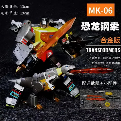 MK06S Mk-06 Grimlock Transformation Toys Brand New Repaired Alloy Plate Gift Toy Collection Action Figure Model