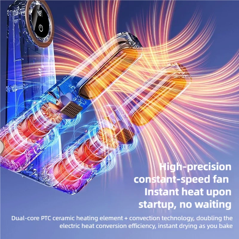 TINSOL Korean Electric Shoe Dryer Smart Household Shoe Dryer Activated Carbon Blue Light Sterilization Deodorizing Shoe Dryer