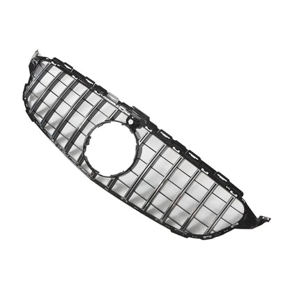 XVIP GTR Style Front Racing Grille For Mercedes Benz C-Class W205 2015-2018 C180 C200 C300 Chrome Diamonds Style Bumper Grilles