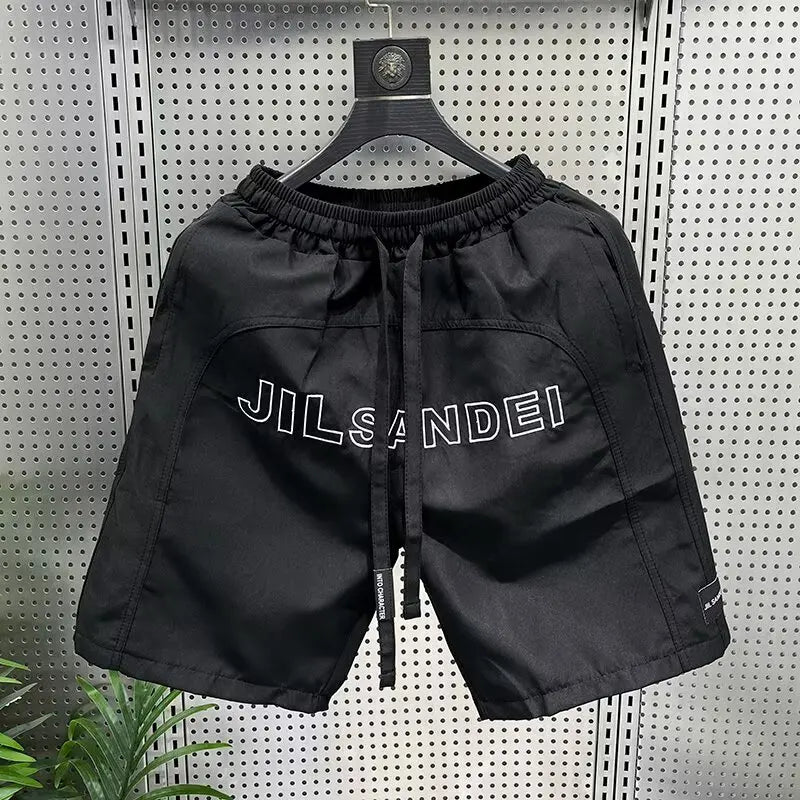 High Quality Men's Shorts Summer Quick Drying Breathable Beach Shorts American Style Trendy Men's Clothing Sports Pants 2025