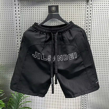 High Quality Men's Shorts Summer Quick Drying Breathable Beach Shorts American Style Trendy Men's Clothing Sports Pants 2025