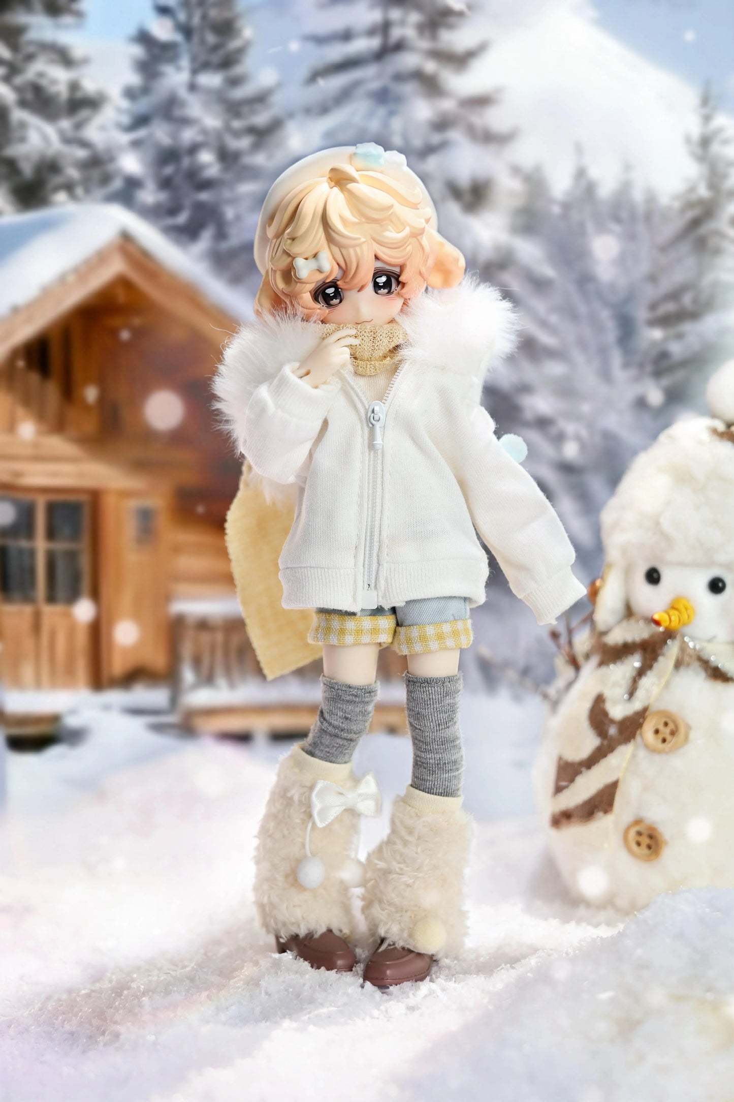 Genuine Mirai Dolls Boxed Furry Series 1/8 Action Figure Bjd Blind Box Anime Character Doll Model Desk Ornament Collect Toy Gift