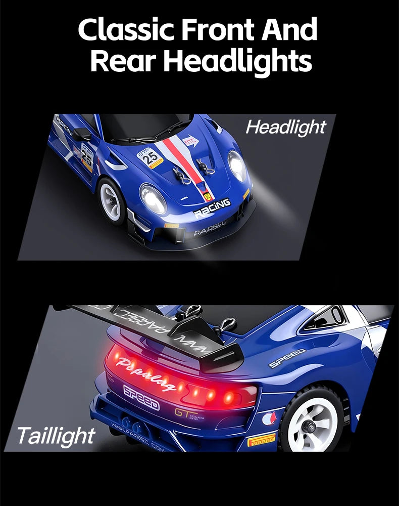 WLtoys 284019-A 284191 1:28 2.4G RC Car With LED Lights 4WD Gyro 30KM/H Remote Control Car Off-Road Drift Vehicle Toys For Kid