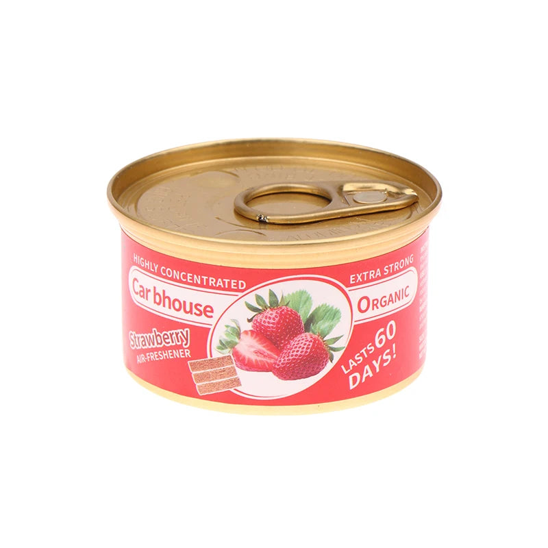 Creative Car Aromatherapy Wooden Blocks Canned Deodorizing Fiber Air Freshener Coffee Fruits Flavor Interior Deodorant Supplies