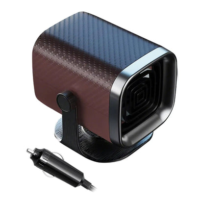 Mini Fan Heater with 360 Rotation Portable Car Electric Heater for Defogging and Defrosting Winter Windscreens
