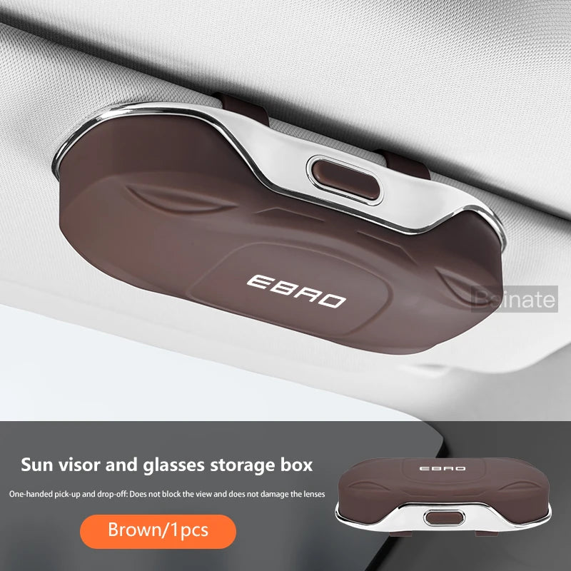 Car Glasses Box Sun Visor Glasses Holder For EBRO S700 EBRO S800 S400 2025 Shock-proof Eyeglasses Storage Case Car Accessories