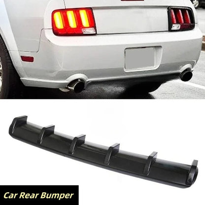 For F0rd Mustang S197 2004-2014 Car Rear Bumper Side Diffuser Lip Spoiler Splitter Spoiler Shark 6 Fins Wing Body Kit