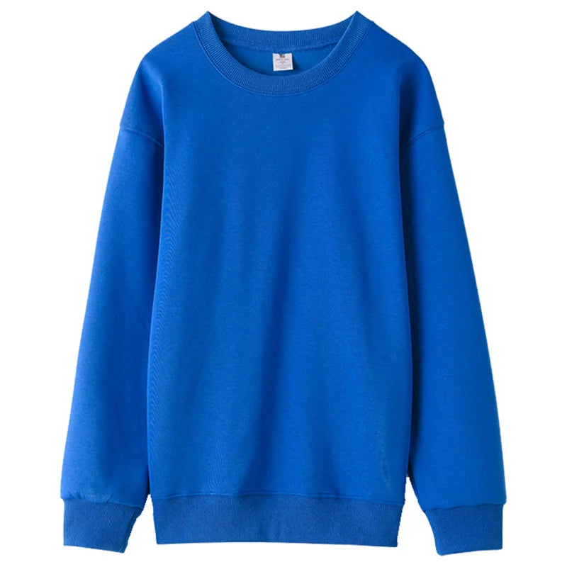 Simple Versatile Sweatshirt Custom Logo Thin Sweatshirt Embroidery Company Brand Solid Color Sweatshirt Printing Design