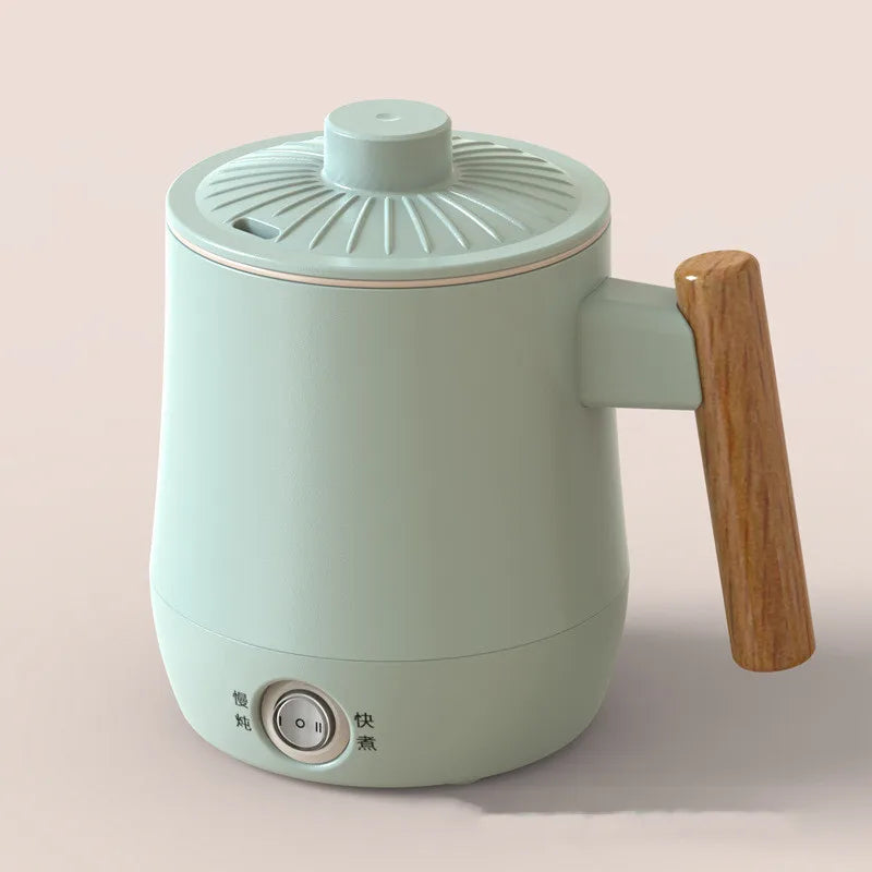 600ml Electric Cup Rice Cooker Health Kettle Hot Insulation Water Cup Non-stick Liner Pot Portable Noodle Cooking Pot 220V